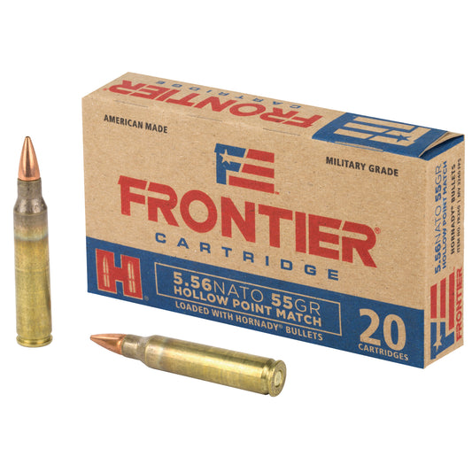 Frontier Cartridge 556 NATO 55-Grain Hollow Point Ammunition - Lake City Model, 20 Rounds per Box