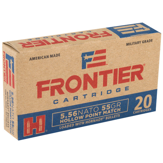 Frontier Cartridge 556 NATO 55-Grain Hollow Point Ammunition - Lake City Model, 20 Rounds per Box