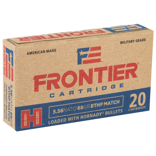 Frontier Cartridge 556 NATO 68 Grain Boat Tail Hollow Point Ammunition - Pack of 20