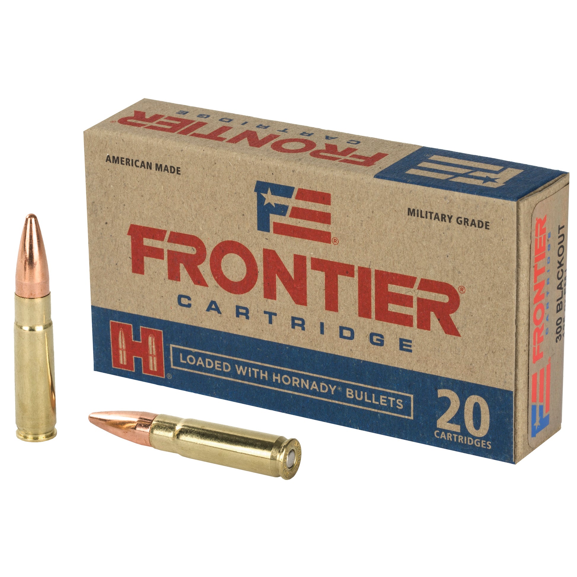 Frontier Cartridge Lake City 300 Blackout 125 Grain FMJ Ammunition (20 Rounds per Box, 200 per Case)