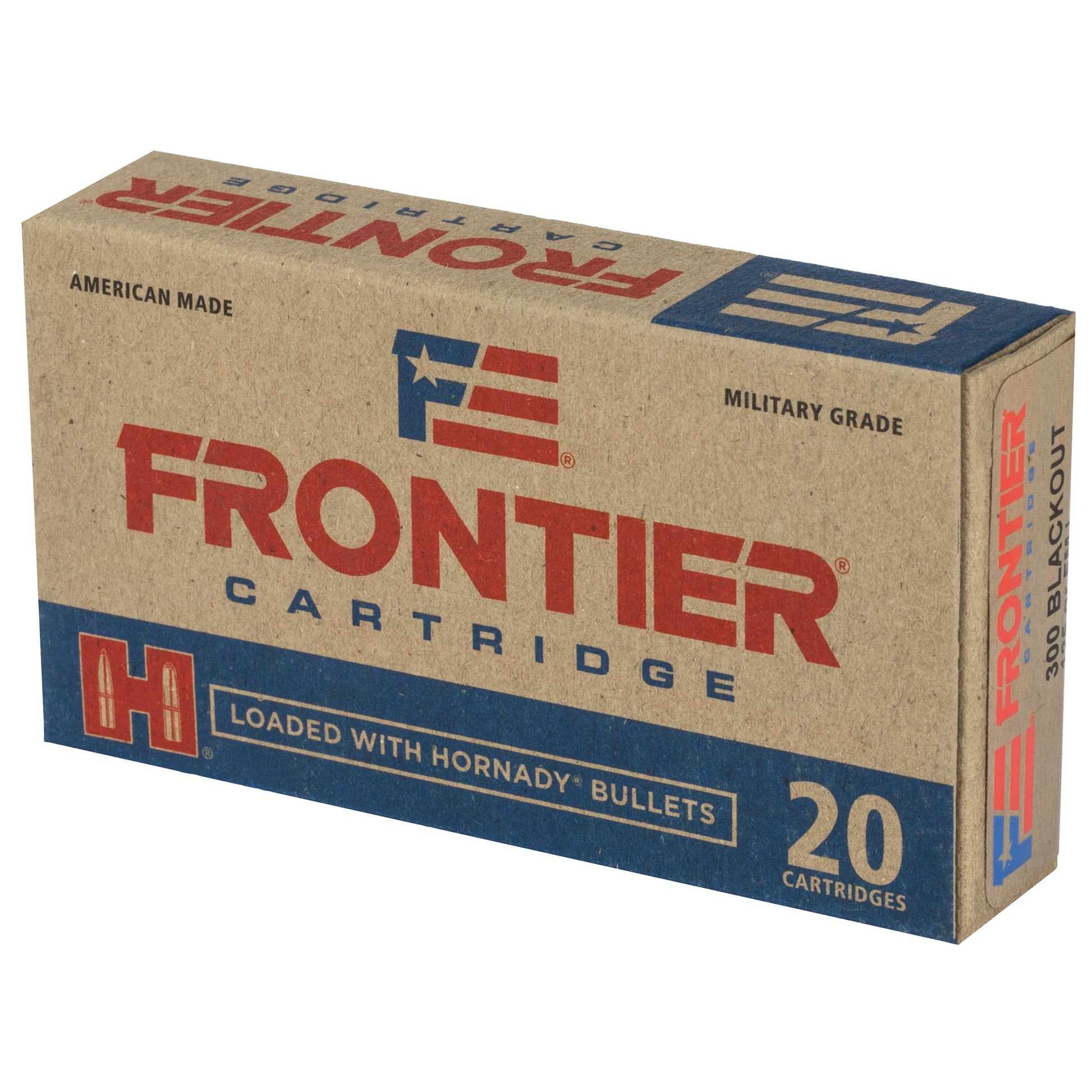 Frontier Cartridge Lake City 300 Blackout 125 Grain FMJ Ammunition (20 Rounds per Box, 200 per Case)