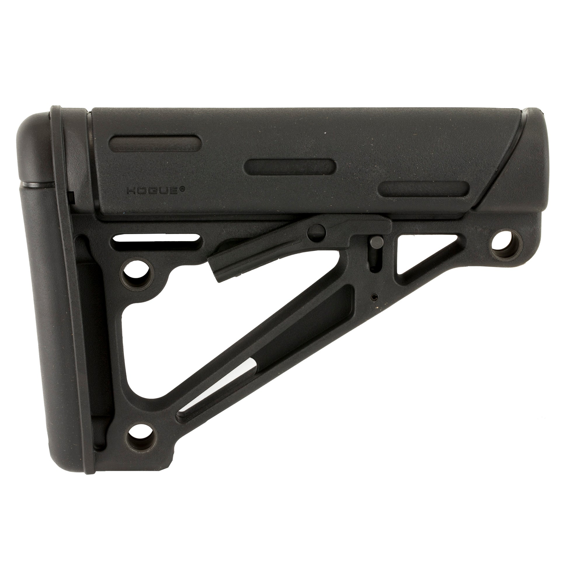 Hogue AR-15 Collapsible 6-Position Overmolded Stock for Mil-Spec Buffer Tubes - Black