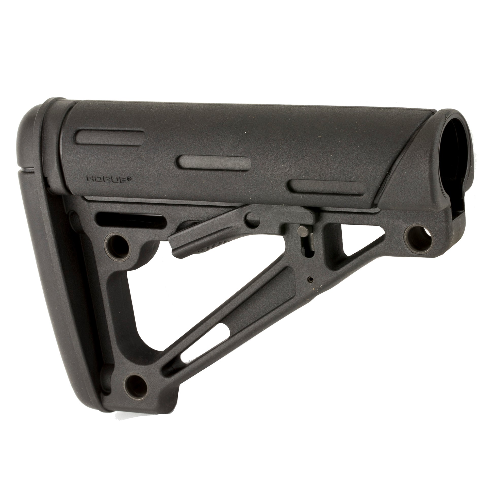 Hogue AR-15 Collapsible 6-Position Overmolded Stock for Mil-Spec Buffer Tubes - Black
