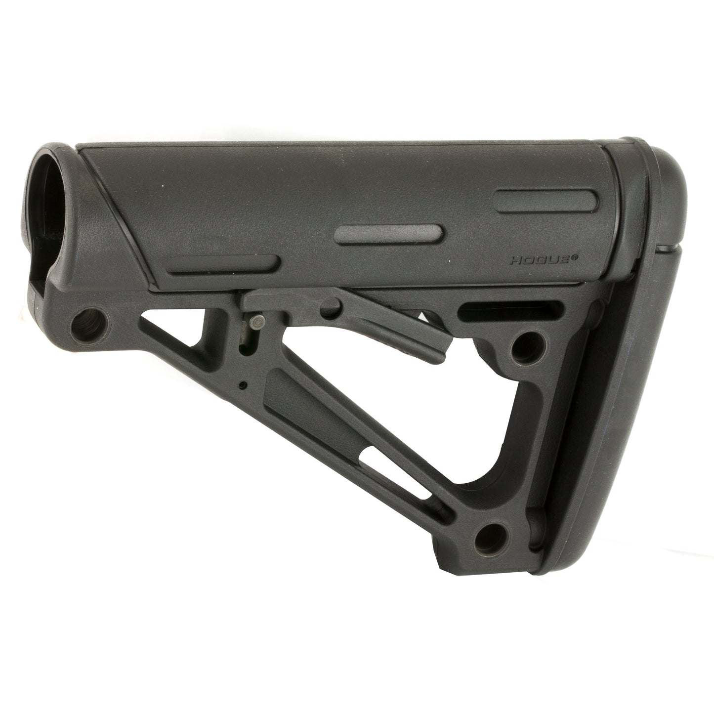 Hogue AR-15 Collapsible Stock with Overmolded Rubber for Enhanced Comfort and Control - Part Number 15050