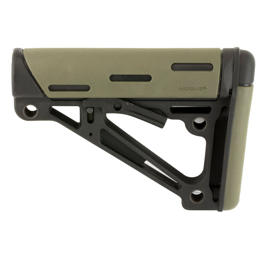 Hogue AR-15 Collapsible 6-Position Overmolded Stock in Olive Drab Green - Mil-Spec Compatibility