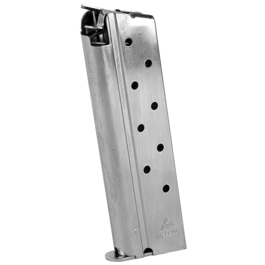 Mec-Gar USA MGCGOV10N 10mm 8-Round Nickel Magazine for Colt Pistols