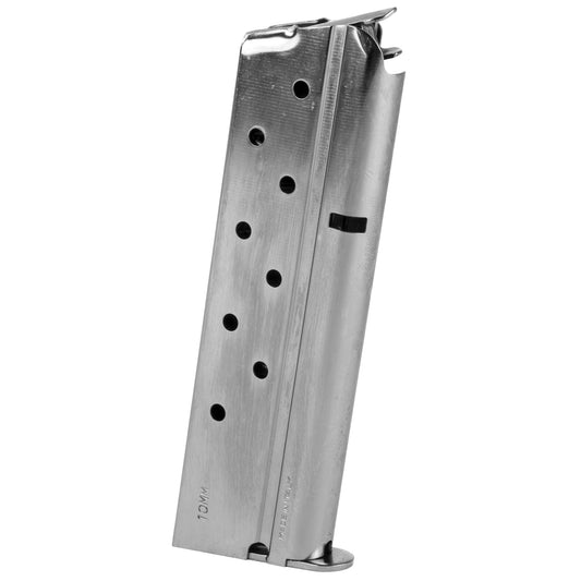 Mec-Gar USA MGCGOV10N 10mm 8-Round Nickel Magazine for Colt Pistols