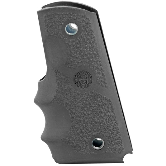 Hogue Rubber Grip for 1911 Officers Model with Finger Grooves - Black