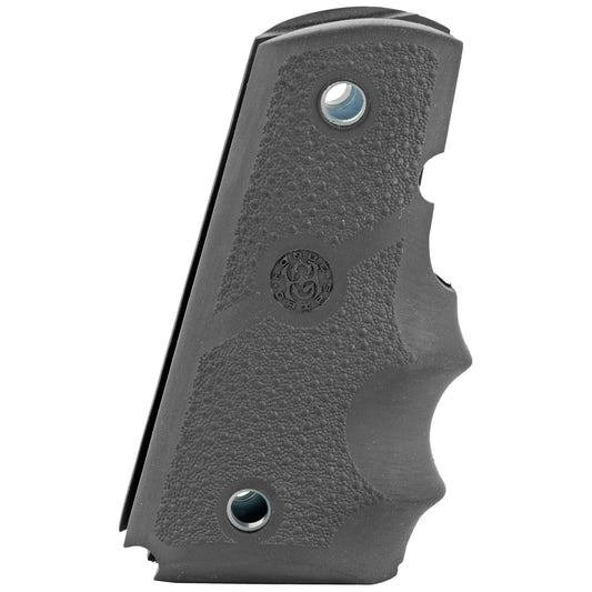 Hogue Rubber Grip for 1911 Officers Model with Finger Grooves - Black