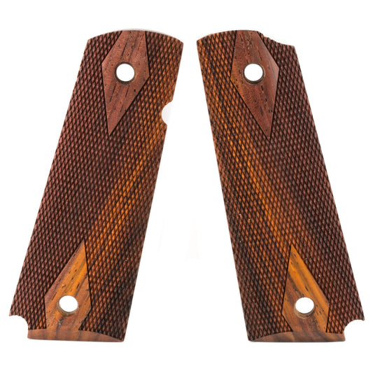 Hogue Fancy Hardwood Checkered Cocobolo Pistol Grip for 1911 Government Models