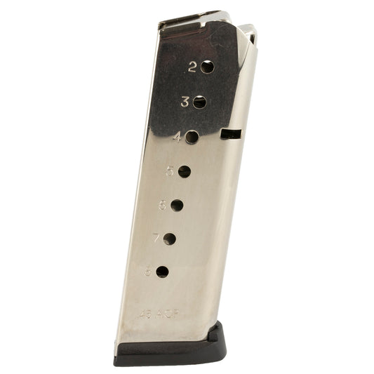 Armscor RIA-MAG Full Size 1911 Magazine in 45 ACP * 8 Rounds Nickel Finish