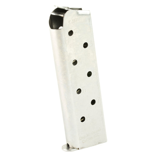 CMC Products Match Grade 1911 Magazine for 45 ACP * 8 Rounds, Silver Finish