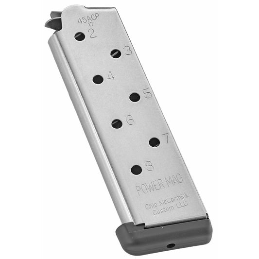 CMC Products Power Mag Plus 8-Round 45 ACP Magazine - Silver