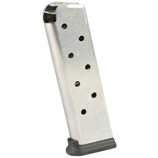 CMC Products Railed Power Mag 8-Round .45 ACP Magazine for 1911 Pistols - Silver