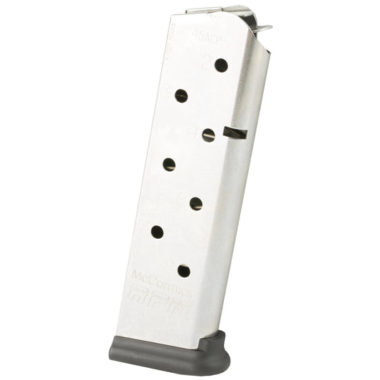CMC Products Railed Power Mag 8-Round .45 ACP Magazine for 1911 Pistols - Silver