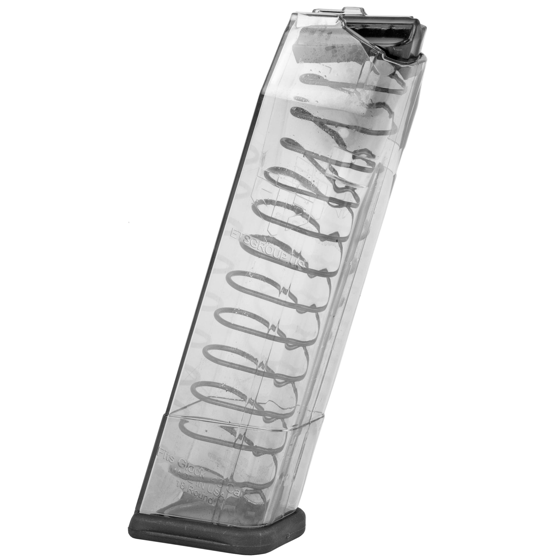 Elite Tactical Systems Group ETS Mag for Glock 21/30 45 ACP, 18-Round, Clear