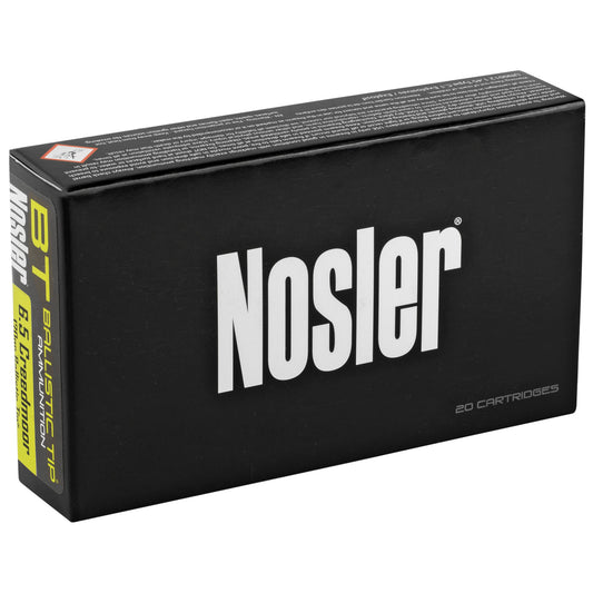 Nosler Ballistic Tip Hunting 6.5 Creedmoor 120 Grain Rifle Ammo (20 Rounds / Box, 200 Rounds / Case)