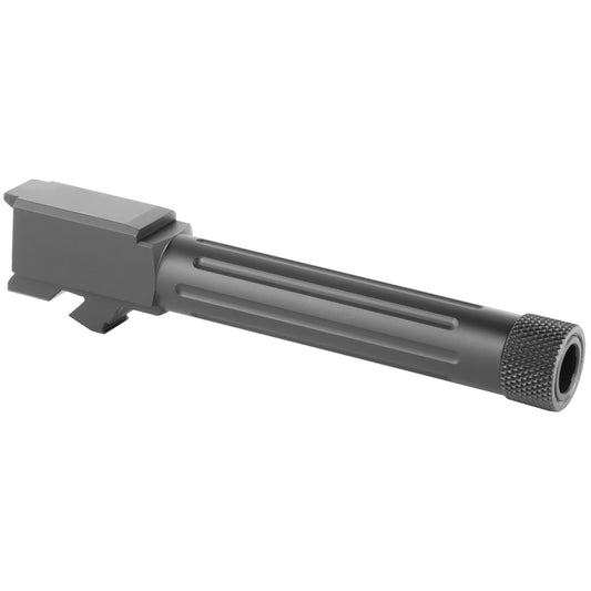 Lone Wolf Distributors Alpha Wolf Threaded and Fluted 9mm Barrel for G23/G32, Black