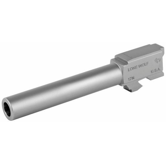 Lone Wolf Distributors AlphaWolf 9mm Barrel for Glock G17 - Silver Finish