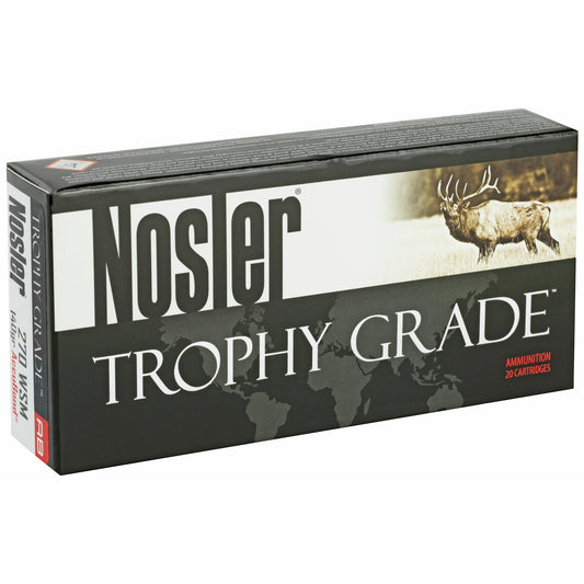 Nosler Trophy Grade 270 Winchester Short Magnum 140-Grain AccuBond Ammunition (20 Rounds)