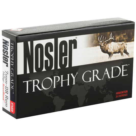 Nosler Trophy Grade 7mm-08 140 Grain AccuBond Ammunition (20 Rounds)