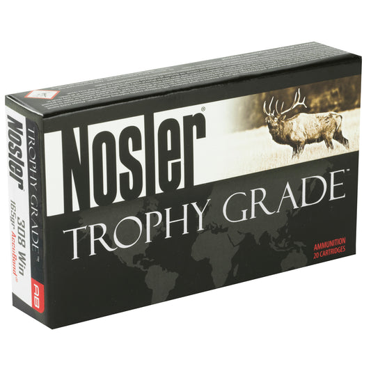 Nosler Trophy Grade 308 Winchester 165-Grain AccuBond Rifle Ammunition (20 Rounds)
