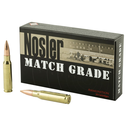 Nosler Match Grade 308 Winchester 168-Grain Custom Competition Ammunition (20 Rounds)