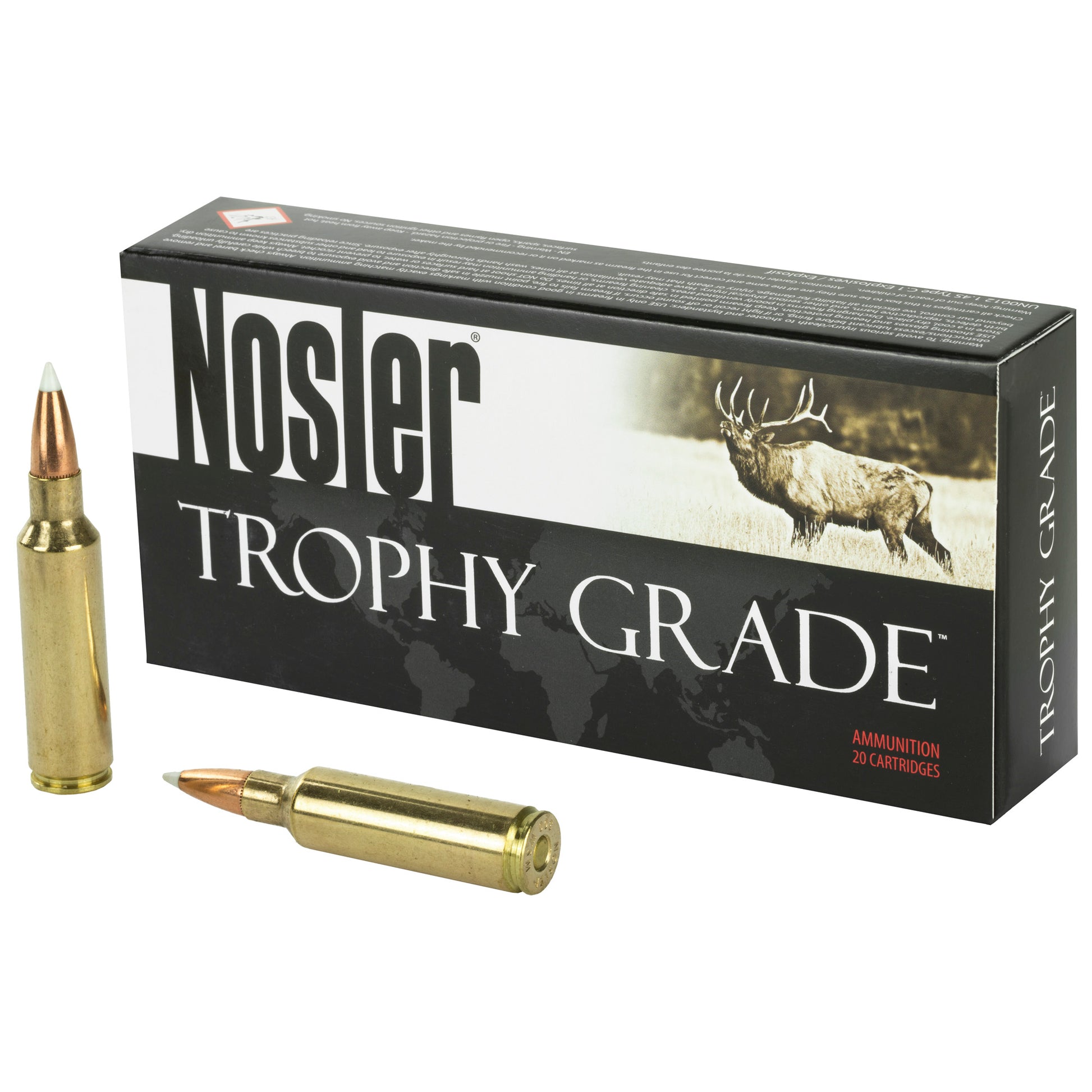 Nosler Trophy Grade AccuBond Ammunition for 300 Winchester Short Magnum * 180 Grain, Box of 20 Rounds