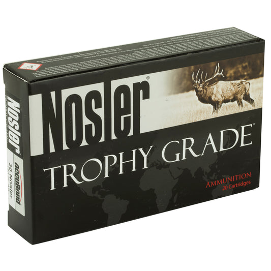Nosler Trophy Grade 30 Nosler 180 Grain AccuBond Ammunition - 20 Rounds per Box