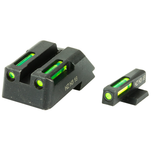Hi-Viz LiteWave H3 Night Sight for 1911 Pistols with Green Front and Rear Sights