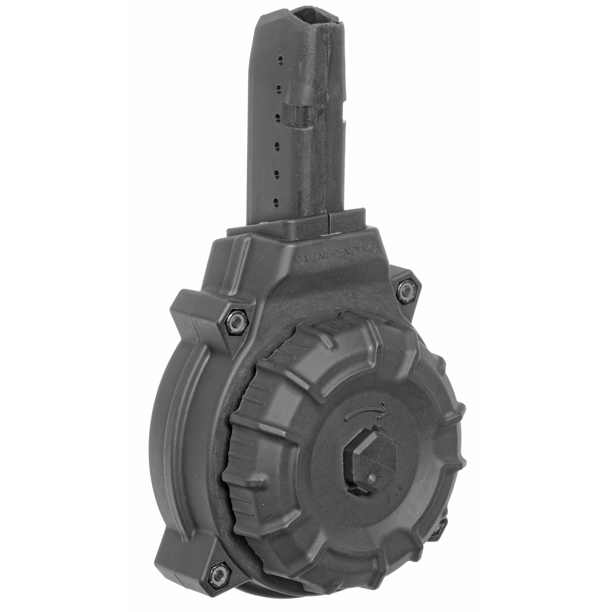 ProMag Industries DRM-A12 50-Round 9mm Magazine for AR-15 and Glock Pistols, Black