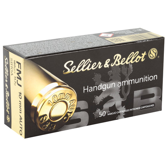 Sellier & Bellot 10mm 180 Grain Full Metal Jacket Pistol Ammunition (1000 Rounds)