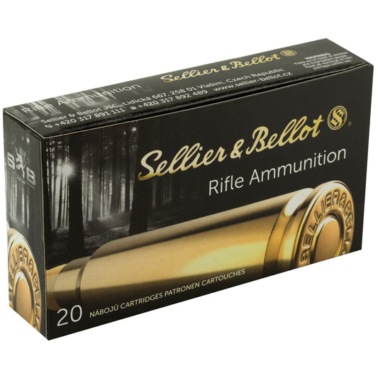 Sellier & Bellot 308 Winchester 180-Grain Soft Point Rifle Ammunition - 20 Rounds Per Box