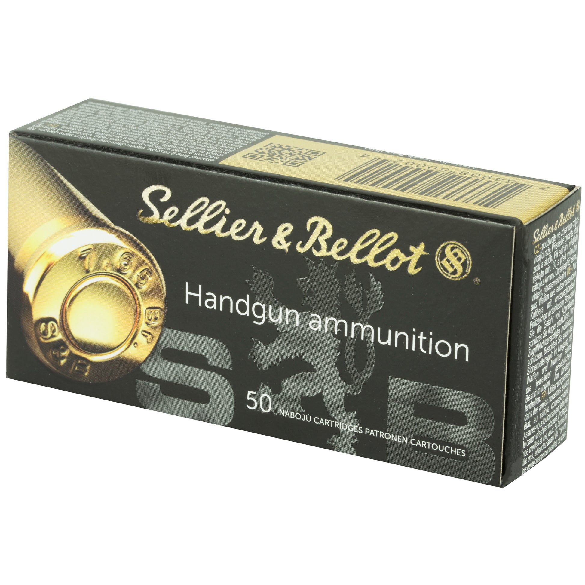 Sellier & Bellot SB32A 32 ACP Full Metal Jacket Pistol Ammunition - 73 Grain, 50 Rounds