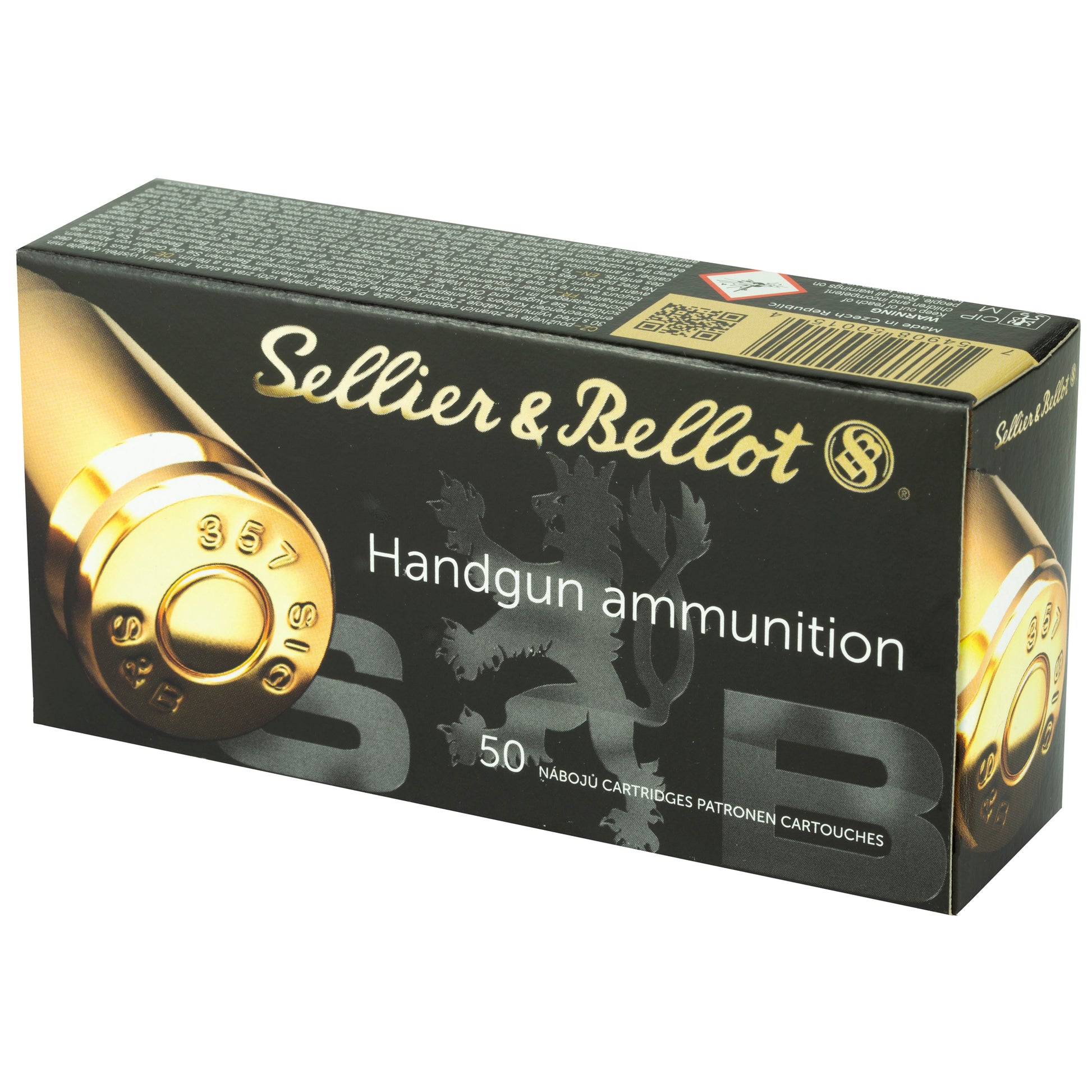 Sellier & Bellot 357 Sig 140-Grain Full Metal Jacket Pistol Ammunition - 50 Rounds