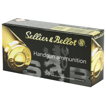 Sellier & Bellot 380 ACP Full Metal Jacket Pistol Ammunition * 92 Grain, 50 Rounds per Box