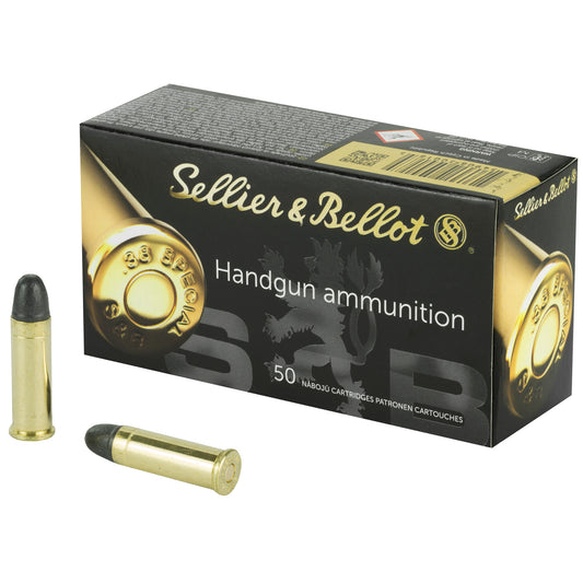 Sellier & Bellot 38 Special Lead Round Nose Pistol Bullets (158 Grain, 50/Box)