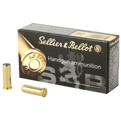 Sellier & Bellot SB38B Lead Wadcutter Pistol Ammunition, 38 Special, 148 Grain - Pack of 50 Rounds