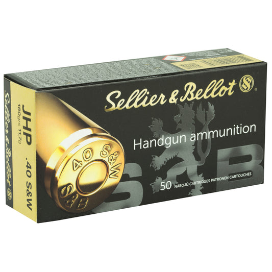 Sellier & Bellot 180-Grain 40 S&W Hollow Point Pistol Ammo * 50 Rounds per Box, 1000 per Case