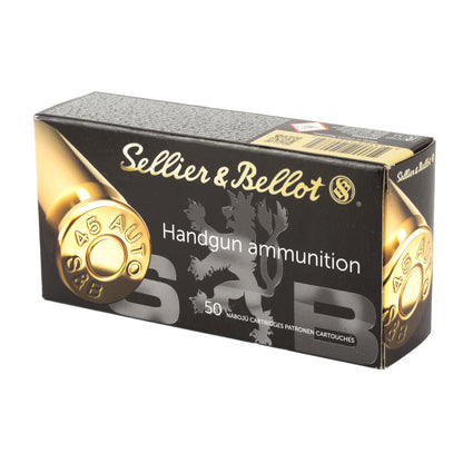 Sellier & Bellot S&B 45 ACP 230 Grain Hollow Point Pistol Ammunition - 50 Rounds per Box