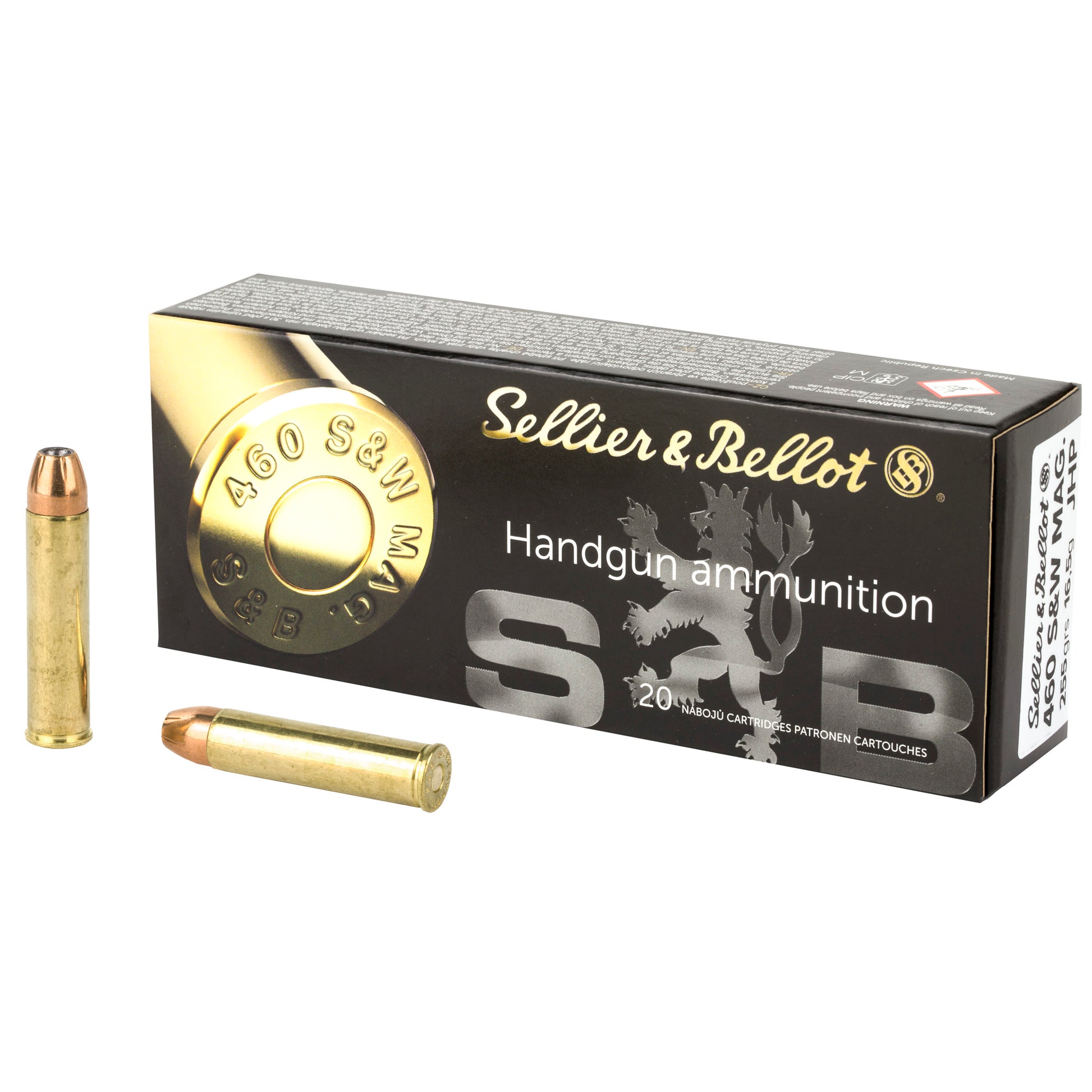 Sellier & Bellot 460 S&W Hollow Point Pistol Ammunition * 255 Grain, 20 Rounds