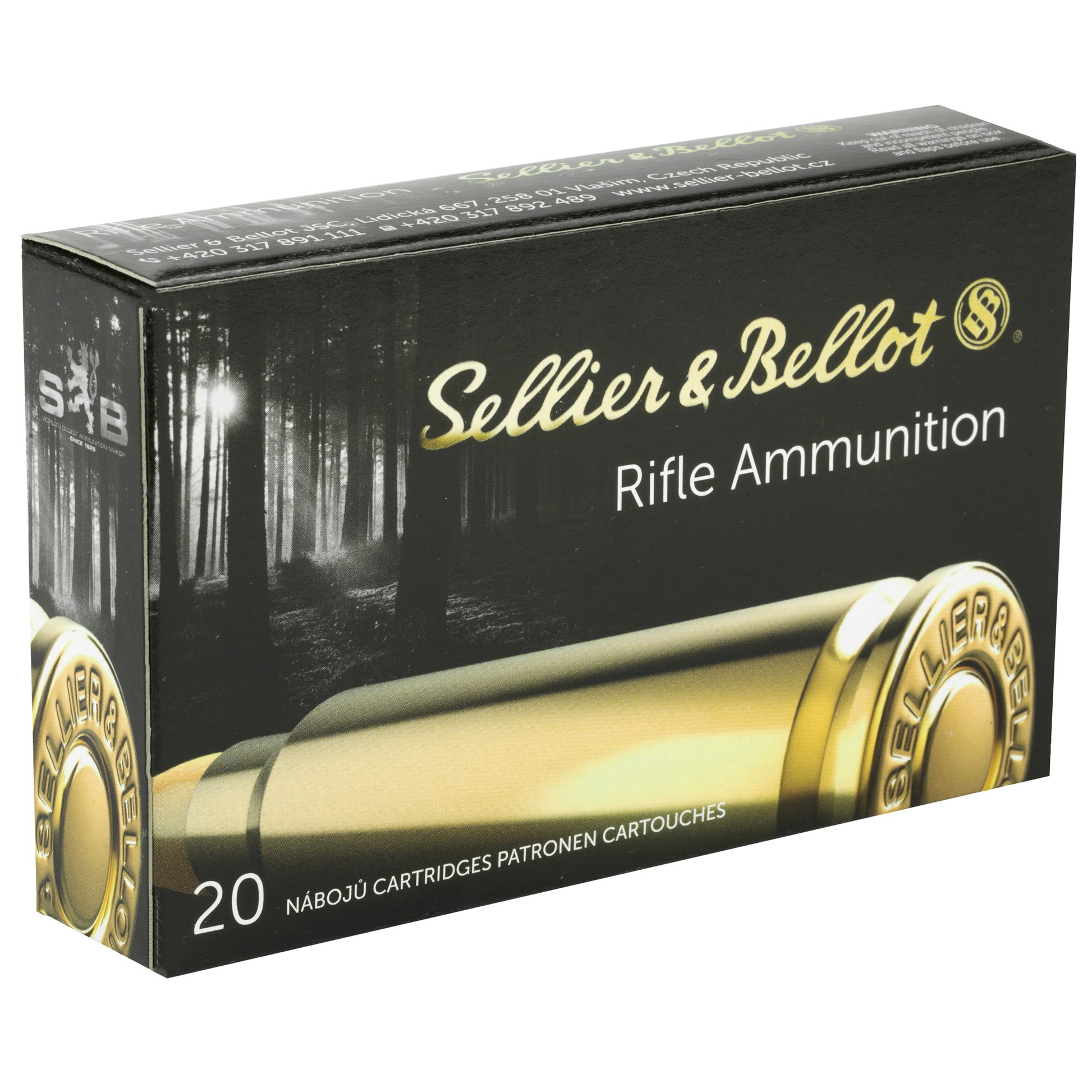 Sellier & Bellot 6.5x55mm Swedish Rifle Ammunition - 140 Grain Soft Point, Box of 20