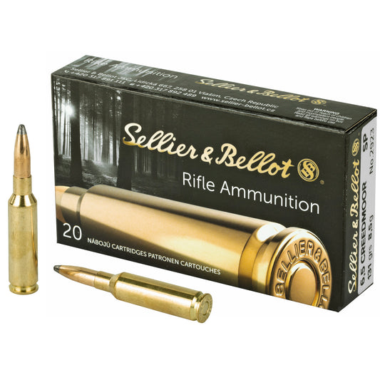 Sellier & Bellot 6.5 Creedmoor 131-Grain Soft Point Rifle Ammunition (20 Rounds Per Box)