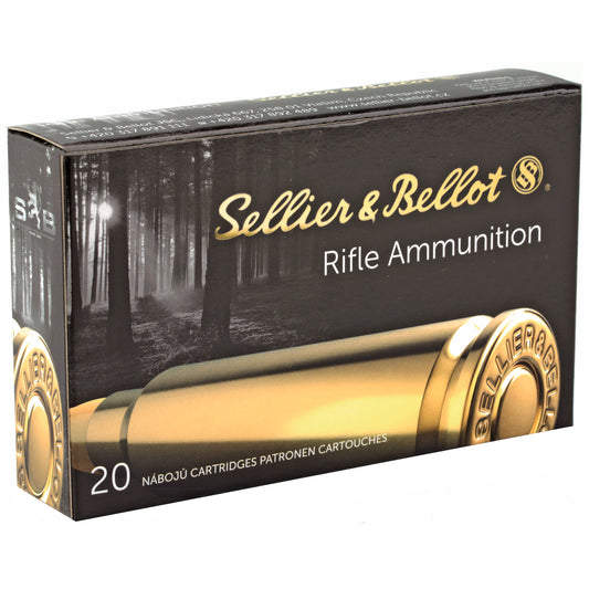 Sellier & Bellot 7x57mm Rifle Ammunition - 140 Grain Full Metal Jacket, 20 Rounds per Box