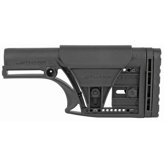 Luth-AR MBA-1 Rifle Stock with 3-Axis Butt Plate for AR-15 & AR-10 - Black