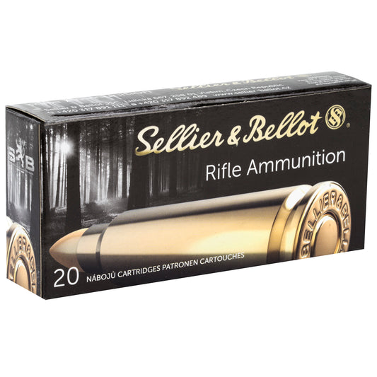 Sellier & Bellot 7.62x39mm Full Metal Jacket Rifle Ammo * 124 Grains, 20 Rounds per Box