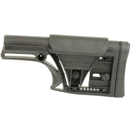 Luth-AR MBA-1 Rifle Length Fixed Stock - Black for AR-15 & AR-10 Rifles