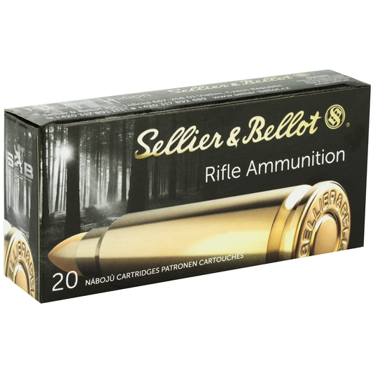 Sellier & Bellot 7.62x39mm 124 Grain Soft Point Rifle Ammunition (20 Rounds per Box, 600 Rounds per Case)