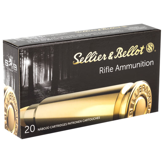 Sellier & Bellot 7.62x54R Rifle Ammunition - 180 Grain FMJ, 20 Rds per Box