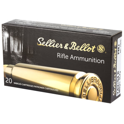 Sellier & Bellot 7.62x54R Rifle Ammunition - 180 Grain FMJ, 20 Rds per Box